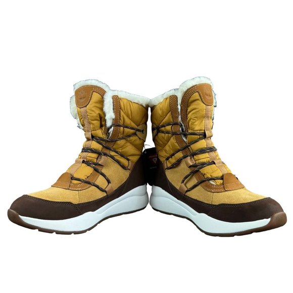 Timberland Boroughs Project Mid Brown Leather Waterproof Boots Women's Size 9 M - Picture 8 of 9